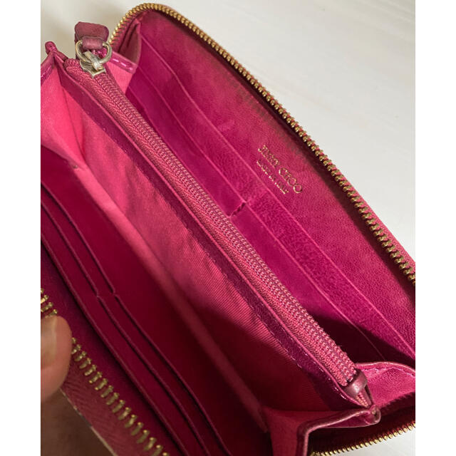 JIMMY CHOO(ジミーチュウ)のジミーチュウ JIMMY CHOO 長財布 総柄　花柄　ピンク レディースのファッション小物(財布)の商品写真