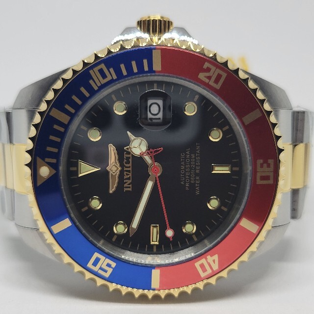 Invicta 47mm プロダイバー オート ペプシっぽいw 王道コンビブレス