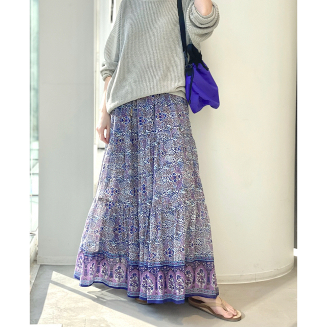 BLUE BOHEME/ブルー ボヘム　Cotton Tiered Skirt