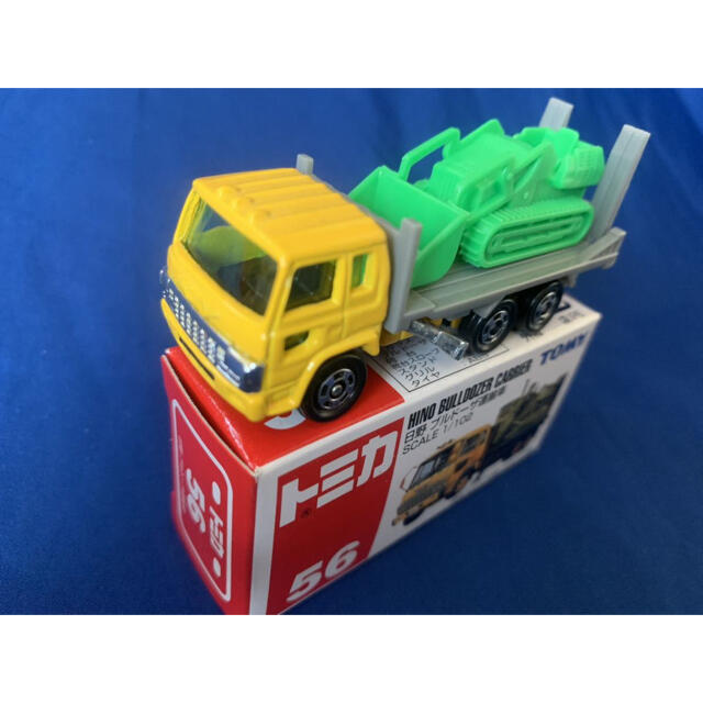 TOMMY - トミカ 青TOMY□56 日野 ブルドーザ運搬車 の通販 by TOMMY - トミカ 青TOMY□56 日野 ブルドーザ運搬車 の通販 by