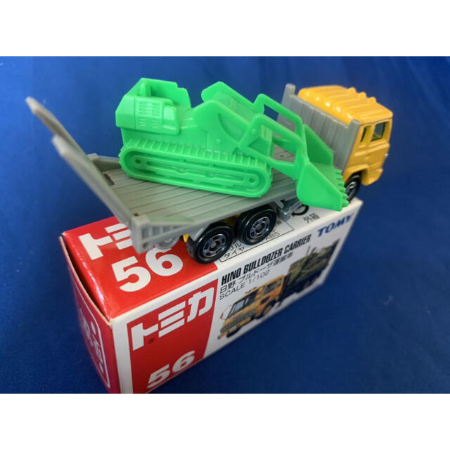 TOMMY - トミカ 青TOMY□56 日野 ブルドーザ運搬車 の通販 by TOMMY - トミカ 青TOMY□56 日野 ブルドーザ運搬車 の通販 by