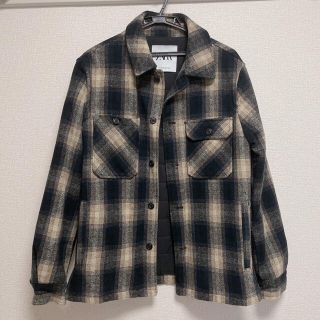 ザラ(ZARA)のZARA★チェックCPOジャケット(ブルゾン)