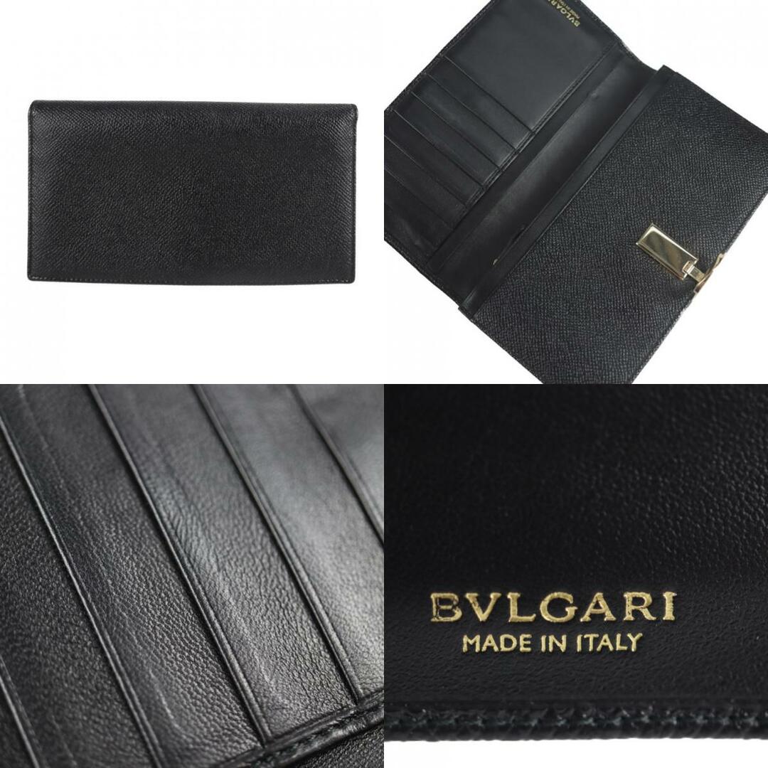 BVLGARI ブルガリ 二つ折り 長財布 小物 ブラック メンズ ブランド