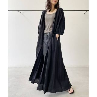 アパルトモンドゥーズィエムクラス(L'Appartement DEUXIEME CLASSE)のポプリ様専用です！◇Linen Madam Dress◇ブラック(ロングワンピース/マキシワンピース)