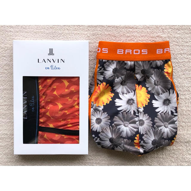 LANVIN en Bleu＆BROS ボクサーパンツ Ｌサイズ 2枚セット