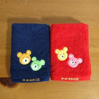 ミキハウス(mikihouse)のミキハウス  ハンドタオル 2枚セット(タオル/バス用品)