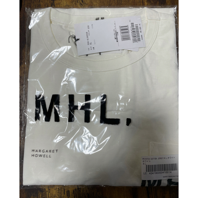 MARGARET HOWELL(マーガレットハウエル)のMHL. Tシャツ ホワイト XL メンズのトップス(Tシャツ/カットソー(半袖/袖なし))の商品写真