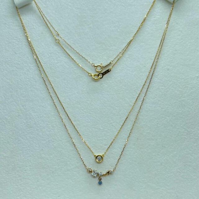 4℃ 一粒 ダイヤモンド ネックレスの通販 by Jewelry shop｜ヨンドシーならラクマ - 4℃ K18 覆輪 豊富な低価