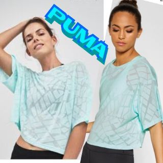 プーマ(PUMA)のPUMA プーマ　スケルトンブランドロゴ　Tシャツ　ドライセル　aquablue(Tシャツ(半袖/袖なし))