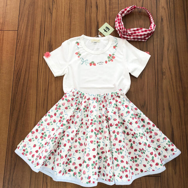 fafa(フェフェ)のpanpantutu 新品セットアップ 120 キッズ/ベビー/マタニティのキッズ服女の子用(90cm~)(その他)の商品写真