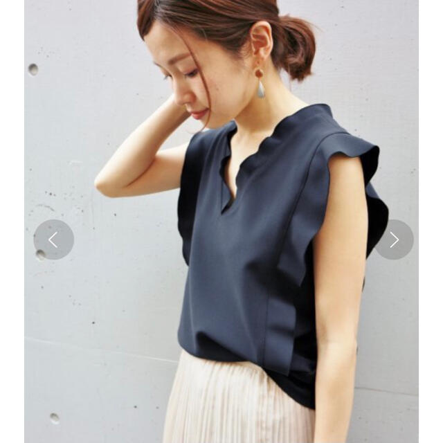 IENA(イエナ)のIENA ライトWクロス ブラウス&スカート セットアップ レディースのトップス(シャツ/ブラウス(半袖/袖なし))の商品写真