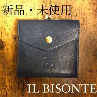 イルビゾンテ(IL BISONTE) がま口 財布(レディース)（ブルー・ネイビー ...