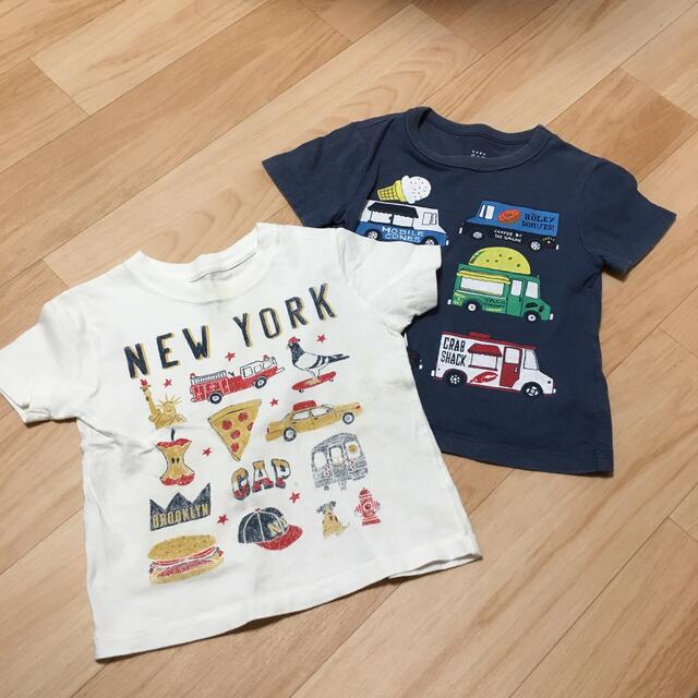 babyGAP(ベビーギャップ)の2枚セット　Tシャツ　90 キッズ/ベビー/マタニティのキッズ服男の子用(90cm~)(Tシャツ/カットソー)の商品写真