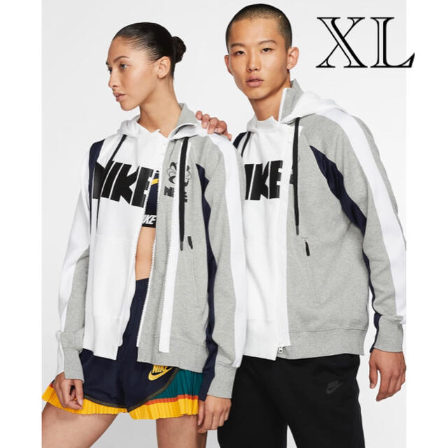 【タグ付き未使用】sacai NIKE ダブルジップパーカー XLサイズ