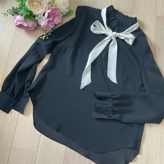 ジルスチュアート(JILLSTUART)のJILLSTUART　シフォンブラウス　リボン　タイ(シャツ/ブラウス(長袖/七分))