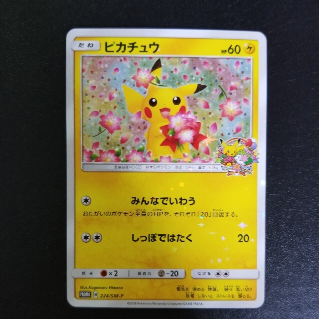 ポケモンカード　ピカチュウ　みんなでいわう　プロモ