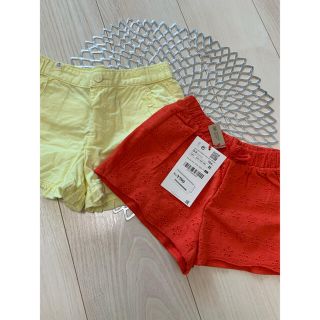 ザラキッズ(ZARA KIDS)のZARA baby  ハーフパンツ2色セット　size104(パンツ/スパッツ)