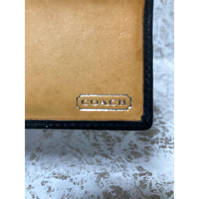 COACH(コーチ)のcoach コーチ 二つ折り札入れ　黒 レディースのファッション小物(財布)の商品写真