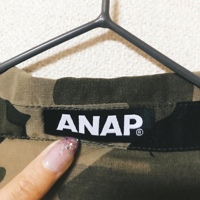 ANAP(アナップ)のANAP ♡シースルー迷彩柄シャツ レディースのトップス(シャツ/ブラウス(長袖/七分))の商品写真