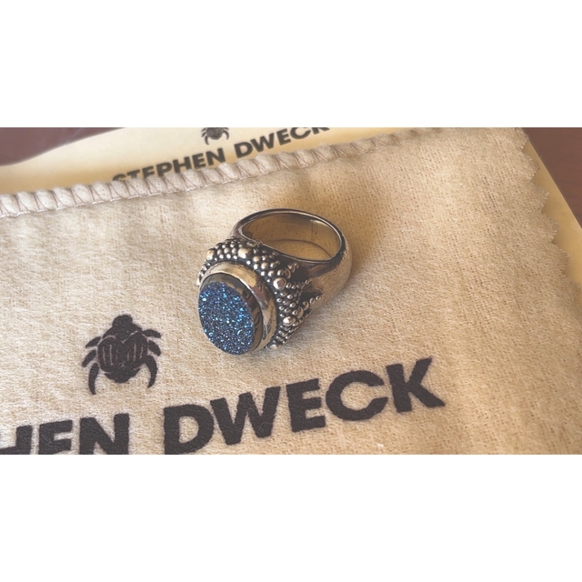 スティーブン デュエック★ブルー ドルジーリング★Dweck ヴィンテージ 指輪 レディースのアクセサリー(リング(指輪))の商品写真