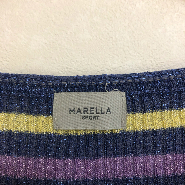 MARELLA❤️ラメボーダーニット レディースのトップス(ニット/セーター)の商品写真