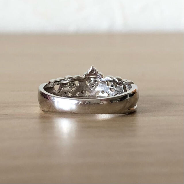 K18 ホワイトゴールドWG ダイヤモンドリング11号 指輪 クラウン  レディースのアクセサリー(リング(指輪))の商品写真