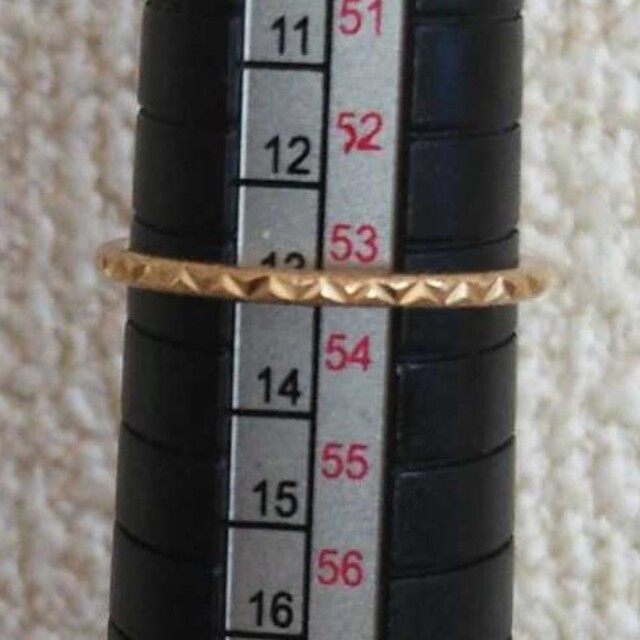 ete(エテ)のエテ K10 クレール リング 13号 カット スターダスト レイヤード 美品 レディースのアクセサリー(リング(指輪))の商品写真
