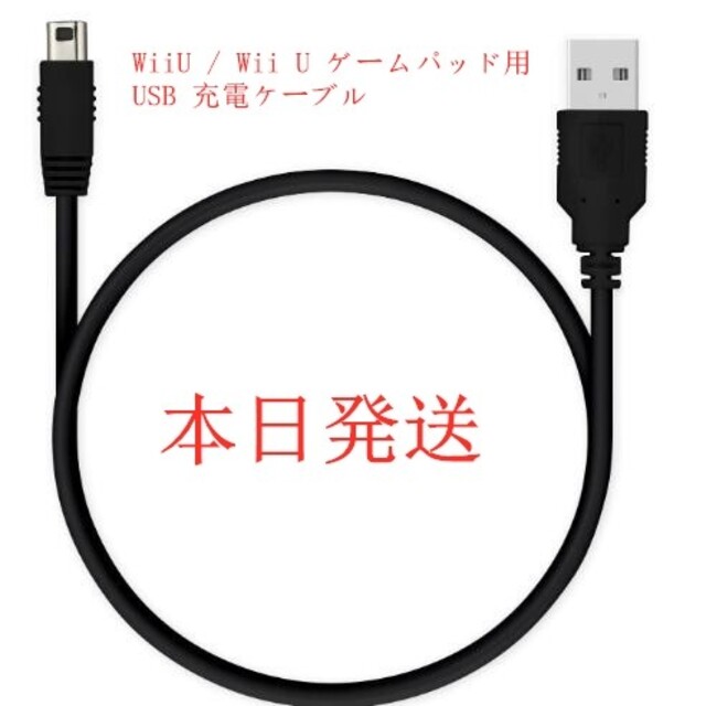 Wii U(ウィーユー)のWiiU / Wii U ゲームパッド専用 USB 充電ケーブル エンタメ/ホビーのゲームソフト/ゲーム機本体(家庭用ゲーム機本体)の商品写真