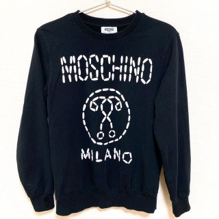 モスキーノ(MOSCHINO)の【レア！モスキーノ】スウェットシャツ トレーナー ダブルクエスチョンマーク ロゴ(トレーナー/スウェット)