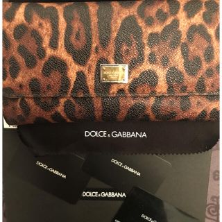 ドルチェアンドガッバーナ(DOLCE&GABBANA)の美品　ドルチェ&ガッバーナ　長財布　レオパード柄　ヒョウ柄(財布)