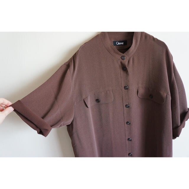 vintage stand collar shirt レディースのトップス(シャツ/ブラウス(半袖/袖なし))の商品写真