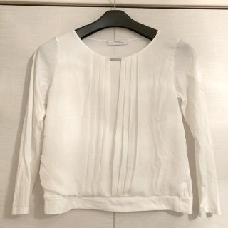 ユナイテッドアローズグリーンレーベルリラクシング(UNITED ARROWS green label relaxing)の再値下げ！！グリーンレーベル　ホワイト　シフォン　トップス　夏(シャツ/ブラウス(長袖/七分))