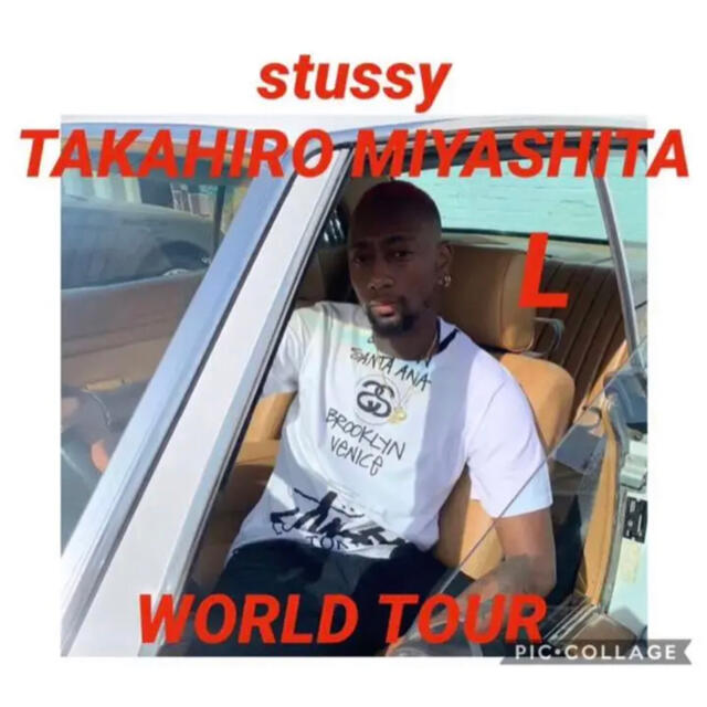 stussy TAKAHIRO MIYASHITA WORLD TOUR TEE