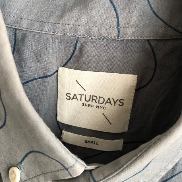 SATURDAYS SURF NYC(サタデーズサーフニューヨークシティー)のSaturdays Surf NYC 半袖　ボーダー　シャツ　サタデーズサーフ メンズのトップス(シャツ)の商品写真