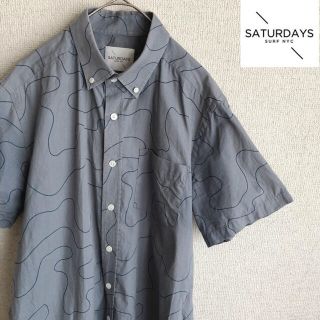 サタデーズサーフニューヨークシティー(SATURDAYS SURF NYC)のSaturdays Surf NYC 半袖　ボーダー　シャツ　サタデーズサーフ(シャツ)