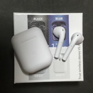 アイフォーン(iPhone)のワイヤレスイヤホン iPhone イヤホン Bluetooth i12(ヘッドフォン/イヤフォン)