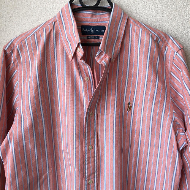 Ralph Lauren(ラルフローレン)のラルフローレン　カラーポニー刺繍　ストライプシャツ メンズのトップス(シャツ)の商品写真