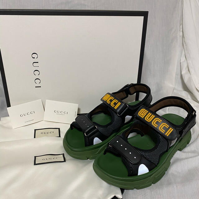 Gucci 新品 本物 正規品 Gucci グッチ メンズ サンダル フラッシュトレックの通販 By Takebeem S Shop グッチ ならラクマ