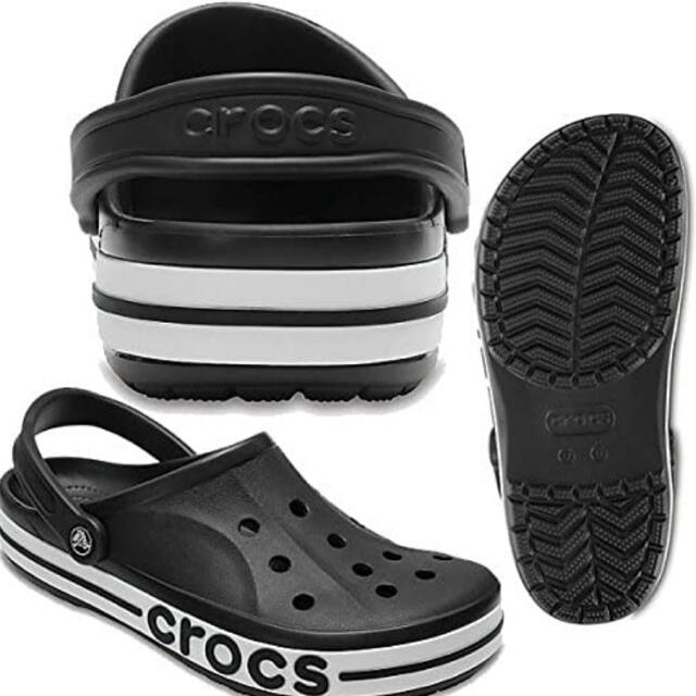 crocs(クロックス)のクロックス バヤバンド　ブラック/ホワイト　27cm メンズの靴/シューズ(サンダル)の商品写真