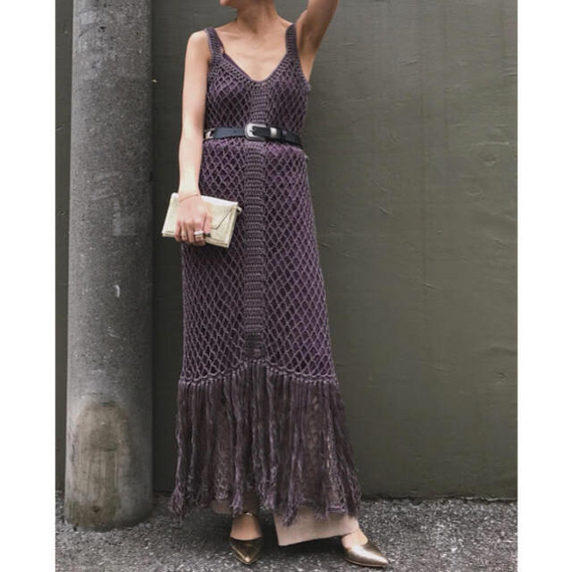 MEDI CROCHET FRINGE DRESS