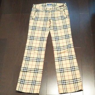 バーバリーブルーレーベル(BURBERRY BLUE LABEL)のバーバリーブルーレーベル  ノバチェックパンツ(カジュアルパンツ)