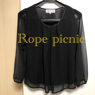 ロペピクニック(Rope' Picnic)のRope picnic ブラウス　ブラック(シャツ/ブラウス(長袖/七分))