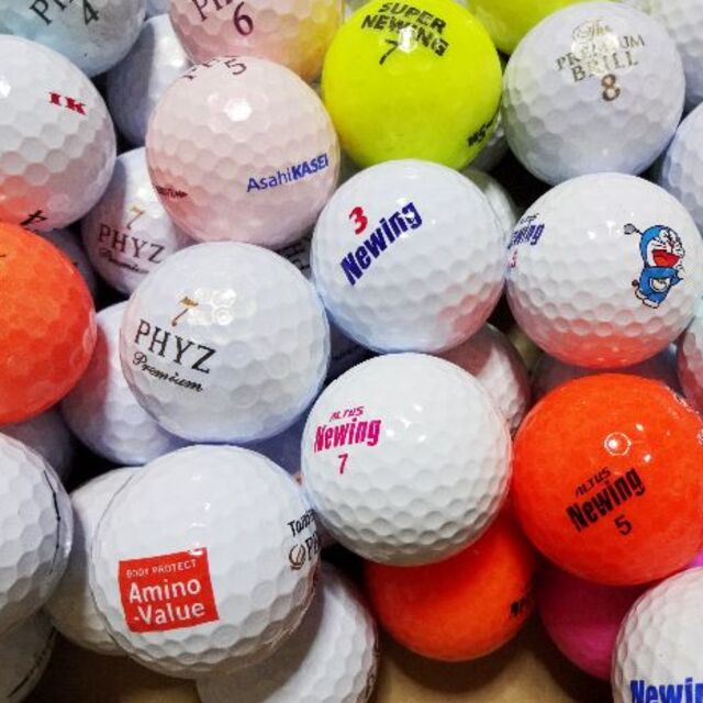 BRIDGESTONE(ブリヂストン)のゴルフボール　ロストボール　ブリジストン　混合　58個 スポーツ/アウトドアのゴルフ(その他)の商品写真