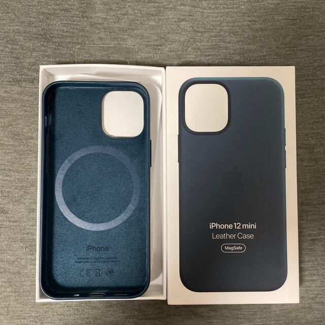 省スペース 洗える おしゃれ iphone12 mini 純正 レザーケース バルディックブルー - 通販 - motelparati.com.br