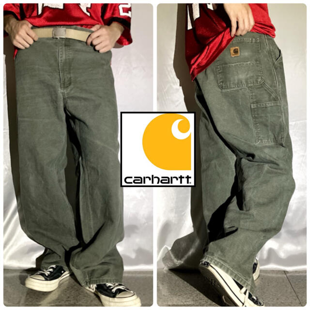 carhartt - Carhartt カーハート ペインターパンツ 革ロゴ ダック地
