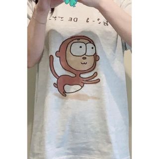 おさーる DEござーい　tシャツ大きめです(Tシャツ(半袖/袖なし))