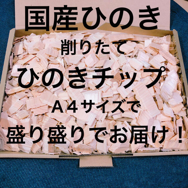 削りたて ひのきウッドチップ 天然素材100% インテリア/住まい/日用品のインテリア/住まい/日用品 その他(その他)の商品写真