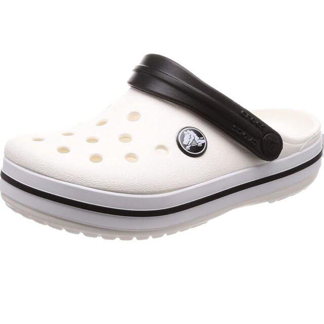 crocs(クロックス)のクロックス クロックバンド キッズ　ホワイト 白 20cm 子供 キッズ/ベビー/マタニティのキッズ靴/シューズ(15cm~)(サンダル)の商品写真