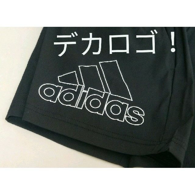 adidas(アディダス)の【デカロゴ！】アディダス ショートパンツ レディース XLサイズ adidas スポーツ/アウトドアのトレーニング/エクササイズ(トレーニング用品)の商品写真