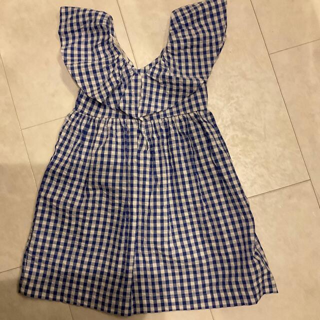 H&M(エイチアンドエム)のH&M フリルワンピース　【サイズ130】 キッズ/ベビー/マタニティのキッズ服女の子用(90cm~)(ワンピース)の商品写真